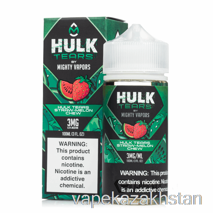 Vape Smoke Hulk Tears Straw Melon Chew - Hulk Tears - 100mL 3mg